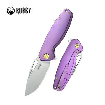 KUBEY складаний ніж Tityus Purple ContouRed Titanium