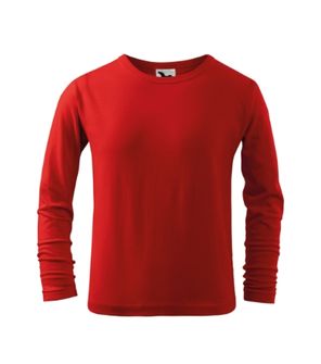 Дитяча футболка з довгим рукавом Malfini Fit-T LS, червона