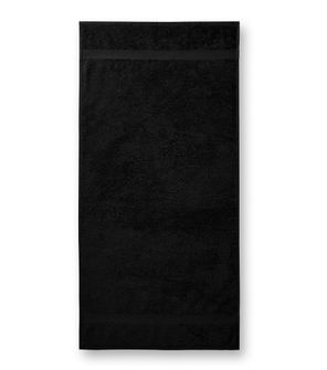 Malfini Террі рушник з бавовни 50x100см, чорний.