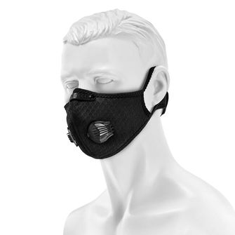 Марафон сітчаста анти-смогова маска - чорна