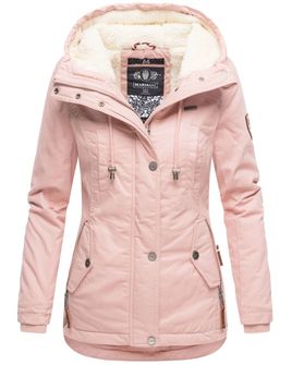 Marikoo BIKOO Жіноча зимова куртка з капюшоном, рожева