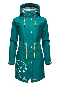 Жіноча водонепроникна куртка Marikoo DANCING UMBRELLA, темно-зелена