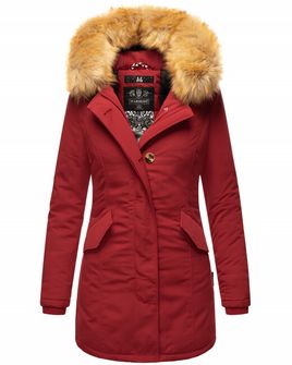 Жіноча зимова куртка Marikoo Karmaa з капюшоном, криваво-червона