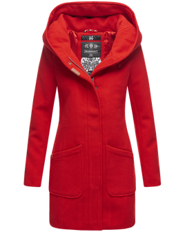 Marikoo MAIKOO Жіночий зимовий пальто з капюшоном, червоний