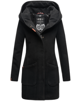 Marikoo MAIKOO Жіночий зимовий пальто з капюшоном, чорний