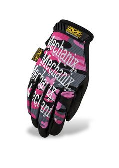 Жіночі тактичні рукавички Mechanix Original рожевий камуфляж
