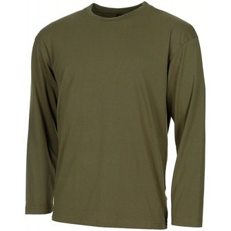 MFH Американська футболка з довгими рукавами, OD зелений, 170 г/м²