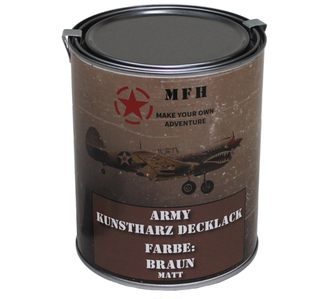 Фарба MFH армійська, коричнева матова, 1 л