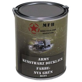 Фарба армійська MFH, NVA зелена матова, 1 л