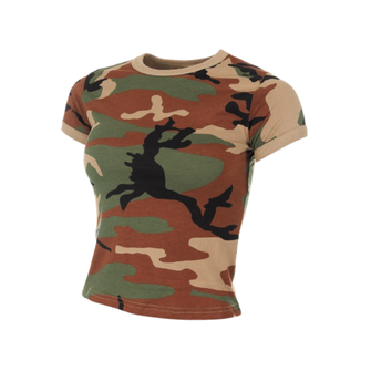 Жіноча камуфляжна футболка MFH лісовий візерунок, 160 г/м2