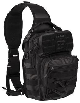 Рюкзак Mil-tec Tactical з однією лямкою, чорний 10 л