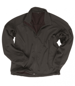 М'яка куртка Mil-Tec Lite SoftShell, 3-шарова, легка, чорна.