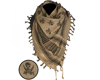 Mil-tec Skull arafat coyote - чорний, 110 x 110см