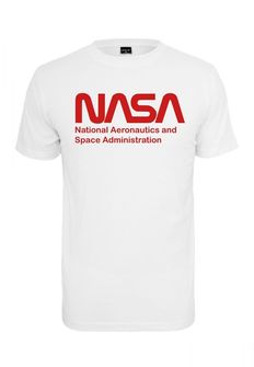 Футболка чоловіча NASA з логотипом Worm, біла.
