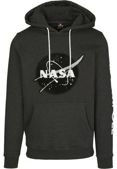 NASA Southpole Insignia Logo чоловіча кофта з капюшоном, charcoal
