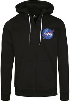 NASA Southpole чоловіча кофта на блискавці з капюшоном, чорна