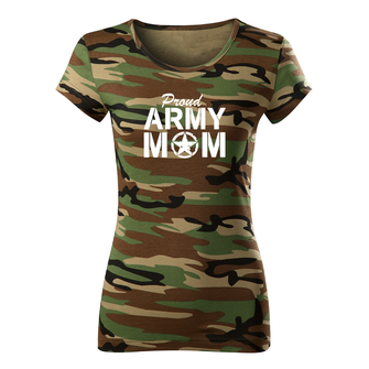 DRAGOWA жіноча футболка армійська мама, камуфляж 150г/м2
