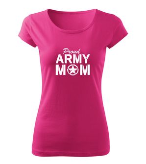 DRAGOWA жіноча футболка армійська мама, рожева 150г/м2