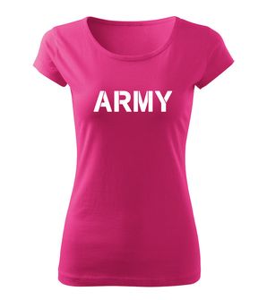 Жіноча армійська футболка DRAGOWA, рожева 150г/м2