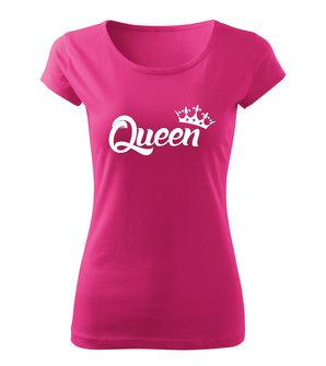 Жіноча футболка DRAGOWA queen, рожева 150г/м2