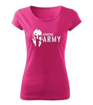 DRAGOWA жіноча футболка спартанська армія, рожева 150г/м2