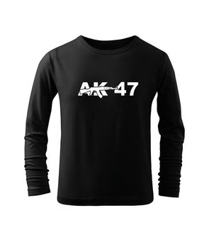 DRAGOWA Дитяча довга футболка AK-47, чорна
