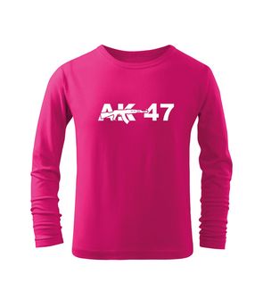DRAGOWA Дитяча довга футболка AK-47, рожева