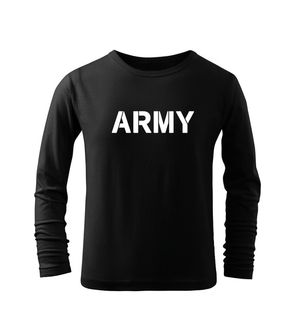 DRAGOWA Дитяча довга армійська футболка, чорна