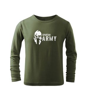 DRAGOWA Дитяча довга футболка Спартанська армія, оливкова