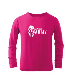 DRAGOWA Дитяча довга футболка Спартанська армія, рожева