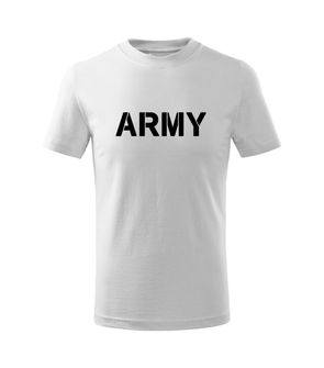 DRAGOWA Дитяча коротка армійська футболка, біла