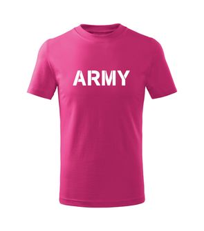DRAGOWA Дитяча коротка футболка Армія, рожева