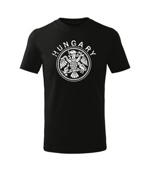 DRAGOWA Дитяча коротка футболка Угорщина, чорна
