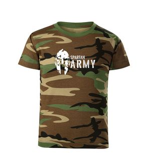 DRAGOWA Дитяча коротка футболка Спартанська армія, камуфляж
