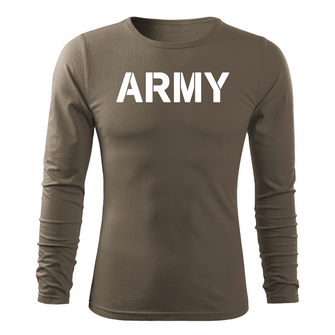 Армійська футболка DRAGOWA Fit-T з довгим рукавом, оливкова 160г/м2