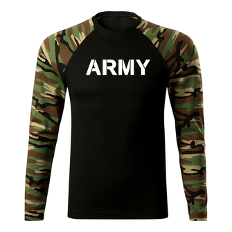 Армійська футболка DRAGOWA Fit-T з довгим рукавом, ліс 160 г/м2