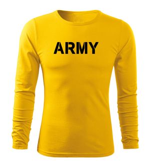 Армійська футболка DRAGOWA Fit-T з довгим рукавом, жовта 160г/м2