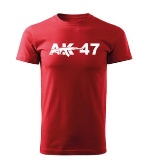 Футболка DRAGOWA коротка AK-47, червона 160г/м2
