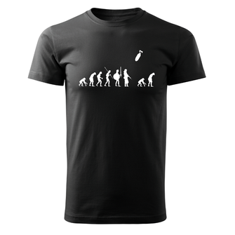 Коротка футболка DRAGOWA еволюція, чорна 160г/м2