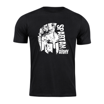 DRAGOWA футболка коротка спартанська армія Леон, чорна 160г/м2