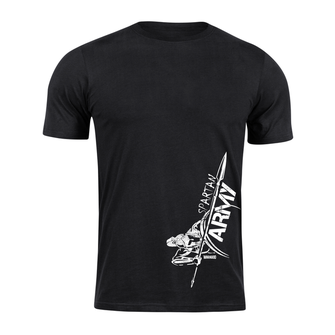 DRAGOWA коротка футболка спартанська армія Myles, чорна 160г/м2