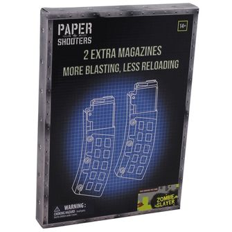 PAPER SHOOTERS Набір складних пістолетів Paper Shooters Zombie Magazine, 2 пачки