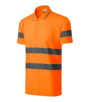 Rimeck ХВ Бігова безпечність рефлексна поло-сорочка, флуоресцентно-помаранчева