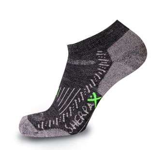 Шкарпетки SherpaX /ApasoX Elbrus низькі тонкі сірі