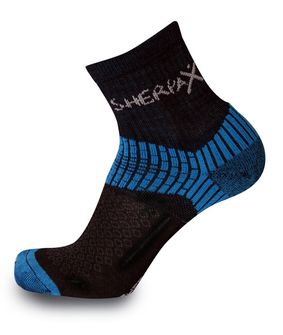 Шкарпетки SherpaX /ApasoX Misti тонкі чорно-сині
