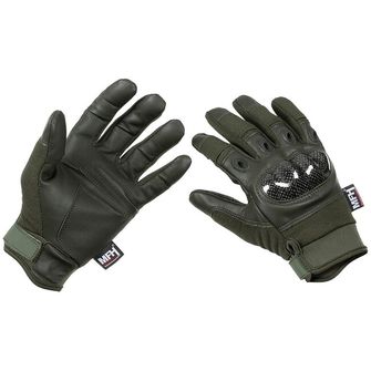 Тактичні рукавички MFH Professional Mission Tactical, зелені, OD