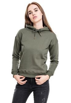Urban Classics жіночий светр з капюшоном, оливковий