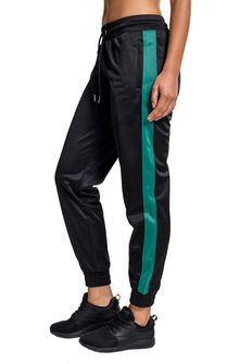 Urban Classics Жіночі Cuff Track штани, чорно-зелені