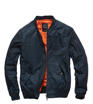 Куртка-перехідник Vintage Industries Bomber зварювальник, темно-синій, колір нічного неба