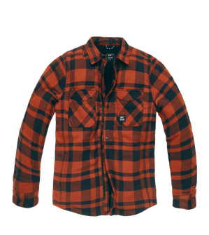 Vintage Industries Darwin сорочкова куртка, помаранчева клітинка